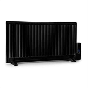 OneConcept Wallander, olejový radiátor, 1000 W, termostat, olejové vyhřívání, plochý design, černý obraz