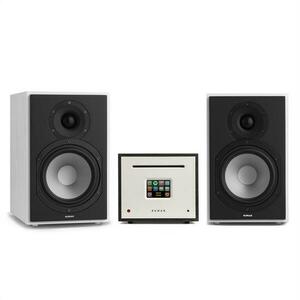 Numan Unison Reference 802 Edice - All-in-One stereo systém, včetně 2 reproduktorů, černá/bílá + kryt obraz