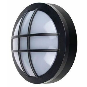 Solight Černé LED stropní/nástěnné svítidlo kulaté s mřížkou 13W IP65 WO753 obraz