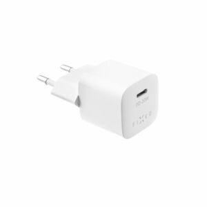 FIXED Mini charger with USB-C output and PD support, 20W, white obraz