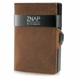 Slimpuro ZNAP, tenká peněženka, 12 karet, kapsa na mince, 8 × 1, 8 × 6 cm (Š × V × H), RFID ochrana obraz