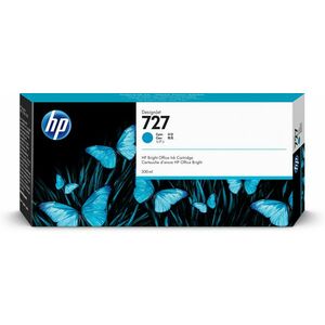 HP 727 Azurová inkoustová kazeta DesignJet, 300 ml F9J76A obraz