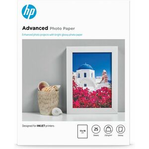 HP Advanced Glossy Photo Paper, 25 listů/13 x 18 cm Q8696A obraz
