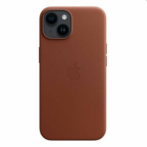 Apple iPhone 14 Leather Case with MagSafe, umber obraz