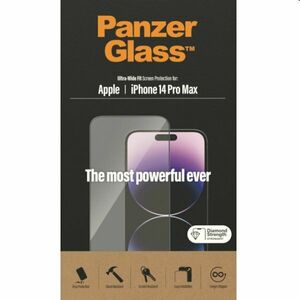 Ochranné sklo PanzerGlass UWF AB pro Apple iPhone 14 Pro Max, černé obraz