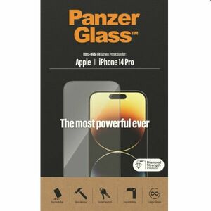 Ochranné sklo PanzerGlass UWF AB pro Apple iPhone 14 Pro, černé obraz
