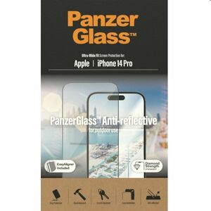 Ochranné sklo PanzerGlass UWF Anti-Reflective AB pro Apple iPhone 14 Pro, černé obraz