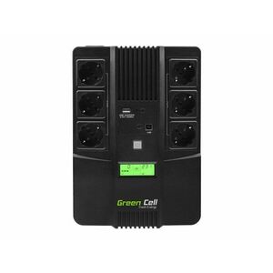 Green Cell AiO 800VA LCD Line-interaktivní 0, 8 kVA 480 W 6 AC UPS07 obraz