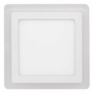 Ecolite Bílý vestavný LED panel hranatý 195 x 195mm 12W+4W podsvícený LED-DUO-S12W obraz
