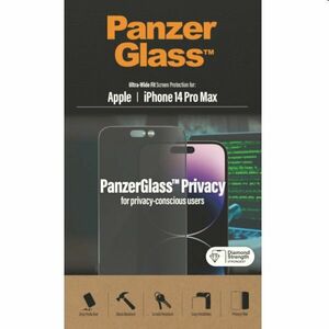 Ochranné sklo PanzerGlass UWF Privacy AB pro Apple iPhone 14 Pro Max, černé obraz