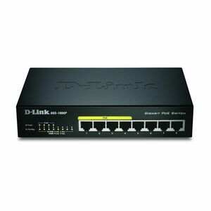 D-Link DGS-1008P/E síťový přepínač L2 Podpora DGS-1008P/E obraz