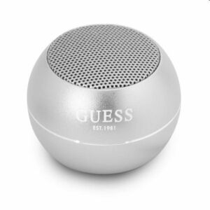 Guess Mini Bluetooth Speaker, stříbrný obraz