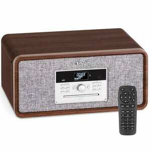 Auna Bella Ann, stereo systém, gramofonový přehrávač, rádio DAB+/UKW, USB, bluetooth obraz