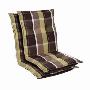Blumfeldt Prato, čalouněná podložka, podložka na židli, podložka na nižší polohovací křeslo, na zahradní židli, polyester, 50 x 100 x 8 cm, 2 x čalounění obraz