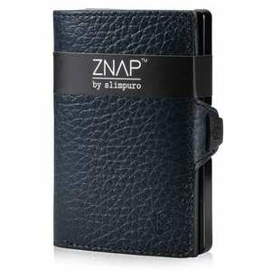 Slimpuro ZNAP, portofel subțire, 8 cărți, compartiment pentru monede, 8, 9 × 1, 5 × 6, 3 cm (L × Î × l), protecție RFID obraz