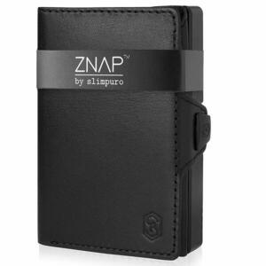 Slimpuro ZNAP, portofel subțire, 8 cărți, compartiment pentru monede, 8, 9 × 1, 5 × 6, 3 cm (L × Î × l), protecție RFID obraz