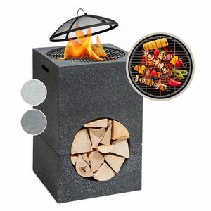 Blumfeldt Monolith, ohniště s grilem, MgO a ocelový plášť, lapač jisker obraz