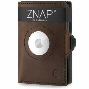 Slimpuro ZNAP Airtag Wallet, 12 kariet, priehradka na mince, 8, 9 x 1, 8 x 6, 3 cm (Š x V x H), ochrana RFID obraz
