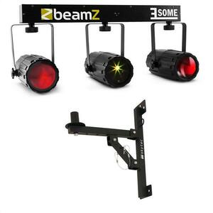 Beamz 3-Some, trojice RGBW LED světel, multibodový laser mikrofon obraz