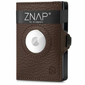 Slimpuro ZNAP Airtag Wallet, 12 karet, přihrádka na mince, 8, 9 x 1, 8 x 6, 3 cm (Š x V x H), ochrana RFID obraz