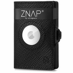Slimpuro ZNAP Airtag Wallet, 8 karet, přihrádka na mince, 8, 9 x 1, 5 x 6, 3 cm (Š x V x H), ochrana RFID obraz