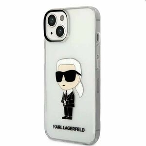 Pouzdro Karl Lagerfeld IML Ikonik NFT pro Apple iPhone 14 Plus, transparentní obraz