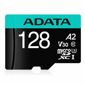 ADATA V30S micro SDXC 128 GB 100 MBps UHS-I U3 Class 10 s adaptérem obraz