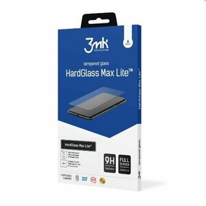 Ochranné sklo 3mk HardGlass Max Lite pro Moto G60/G60s, černé obraz