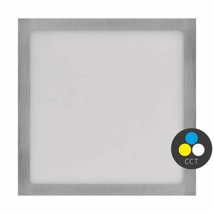 EMOS Stříbrný přisazený LED panel s tenkým rámečkem hranatý 170 x 170mm 12, 5W CCT Premium ZM6233 obraz