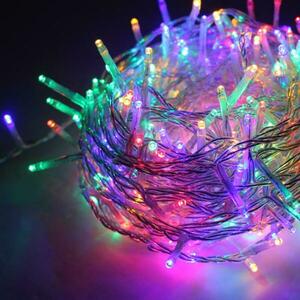 ACA Lighting 300 LED řetěz (po 5cm), multicolor, 220-240V + 8 programů, IP44, 15m, čirý kabel X08300322 obraz