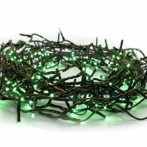 ACA Lighting 300 LED řetěz po 5cm zelená 220-240V + prodloužitelný max 2 sady IP44 15+3m zelený kabel X08300511 obraz