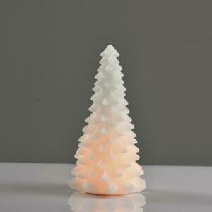 ACA Lighting bílá vánoční svíčka ve tvaru stromu, 1 LED na baterie 3xAAA, WW, IP20, pr.13.5X23.5cm X0711119 obraz
