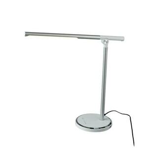 ACA Lighting stolní lampa LED 7W stříbrná + bílá CCT 300LM stmívatelná + dotykový spínač + USB nabíjení DEGAS SF1816LEDS obraz