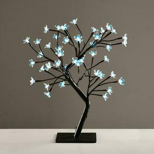 ACA Lighting stromek se silikonovými květy 36 LED 220-240V, modrá, IP20, 45cm, 3m černý kabel X1036641 obraz