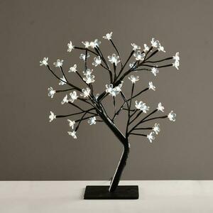 ACA Lighting stromek se silikonovými květy 36 LED 220-240V, studená bílá, IP20, 45cm, 3m černý kabel X1036241 obraz