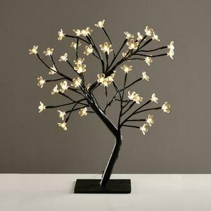 ACA Lighting stromek se silikonovými květy 36 LED 220-240V, teplá bílá, IP20, 45cm, 3m černý kabel X1036141 obraz