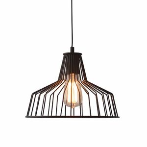 ACA Lighting Vintage závěsné svítidlo KS1525P1BK obraz