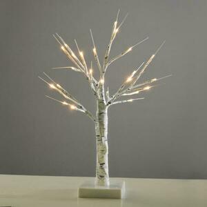 ACA Lighting zasněžený strom, bílá, 24 LED na baterie 3xAA teplá bílá IP20 45cm XTREWWW452A obraz