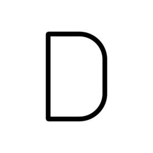 Artemide Alphabet of Light - velké písmeno D 1201D00A obraz
