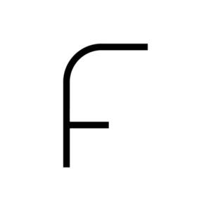 Artemide Alphabet of Light - velké písmeno F 1201F00A obraz