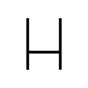 Artemide Alphabet of Light - velké písmeno H 1201H00A obraz