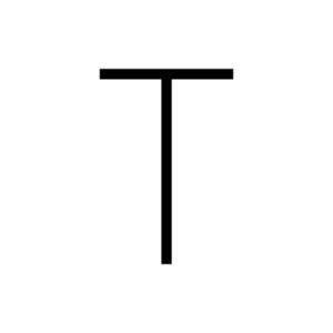 Artemide Alphabet of Light - velké písmeno T 1201T00A obraz