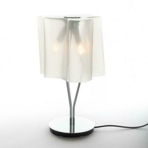 Artemide Logico Mini stolní lampa - Difuzor hedvábí, chromová struktura 0700120A obraz