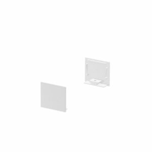 SLV BIG WHITE KONCOVÉ KRYTY, na GRAZIA 20 profil k montáži na stěnu standard, 2 kusy, ploché provedení, bílé 1000566 obraz