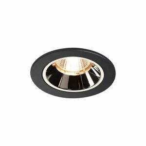 SLV BIG WHITE NUMINOS DL S vnitřní LED zápustné stropní svítidlo černá/chrom 2700 K 40° včetně listových pružin 1003774 obraz