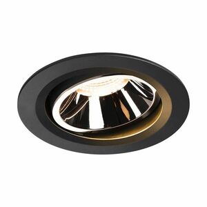 SLV BIG WHITE NUMINOS MOVE DL L vnitřní LED zápustné stropní svítidlo černá/chrom 2700 K 20° otočné a výkyvné 1003627 obraz
