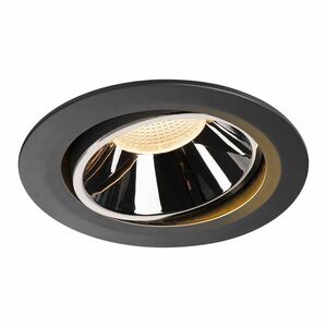 SLV BIG WHITE NUMINOS MOVE DL XL vnitřní LED zápustné stropní svítidlo černá/chrom 2700 K 55° otočné a výkyvné 1003705 obraz