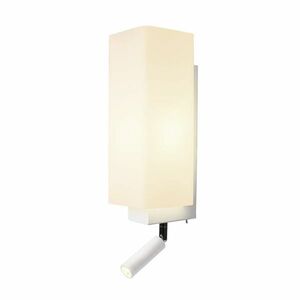 SLV BIG WHITE QUADRASS SPOT Indoor nástěnné svítidlo s LED Spotem a objímkou E27, bílé 1003429 obraz