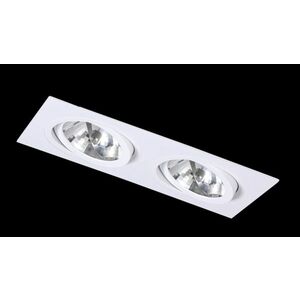 BPM Vestavné svítidlo Aluminio Blanco, bílá, 2x100W, 12V 4251 obraz