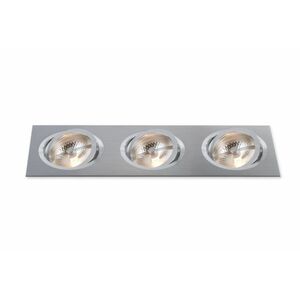 BPM Vestavné svítidlo Aluminio Plata, kartáčovaný hliník 3x100W, 12V 3052 obraz